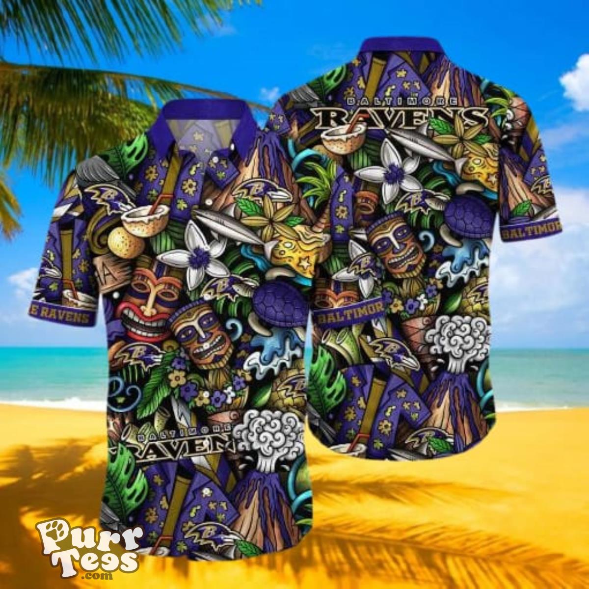 Baltimore Ravens Flower Hawaii Shirt For Men & Women Best Gift Product Photo 1