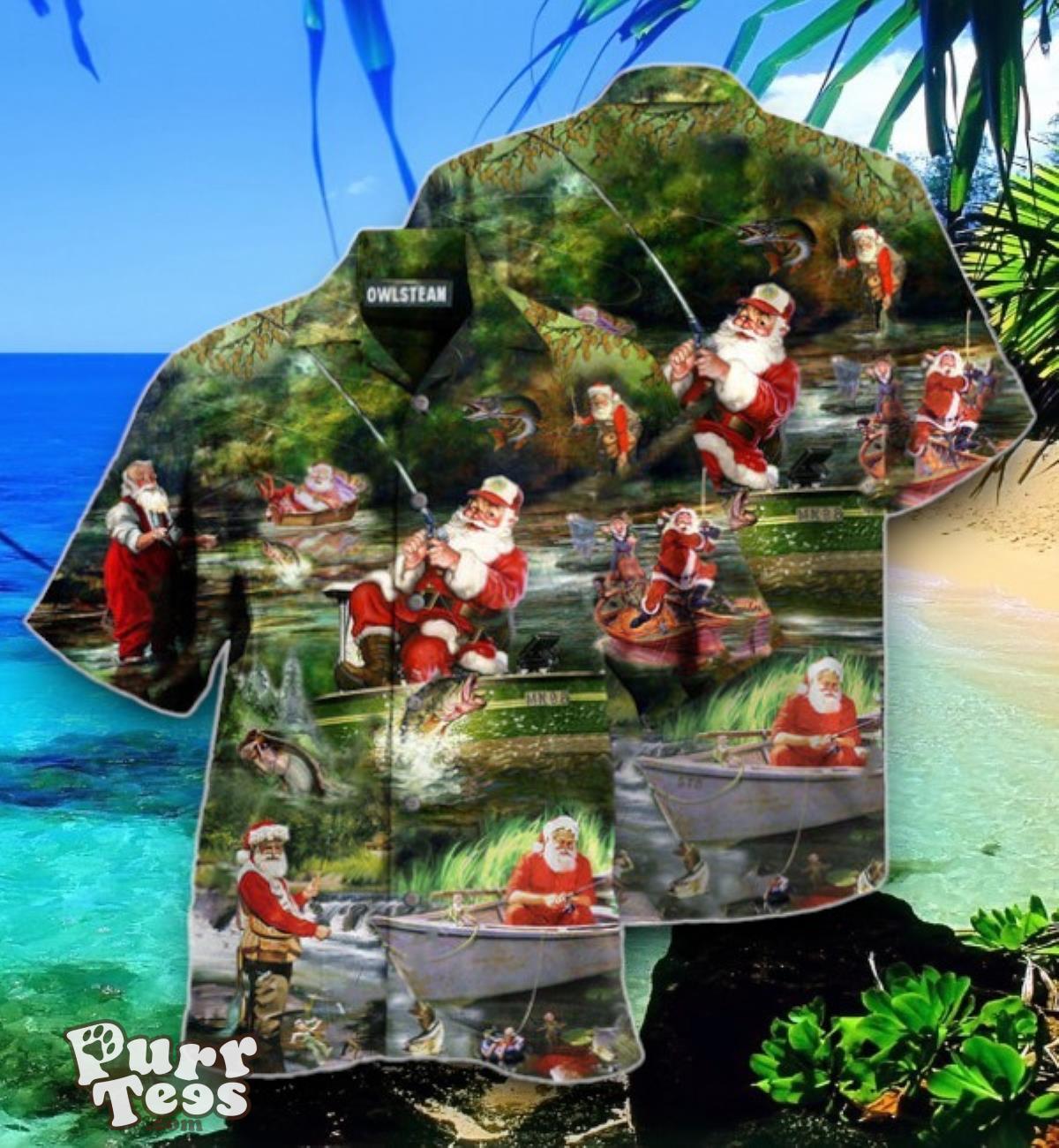 Christmas Merry Fishmasand A Happy New Reel Edition Hawaiian Shirt Best Gift Product Photo 1