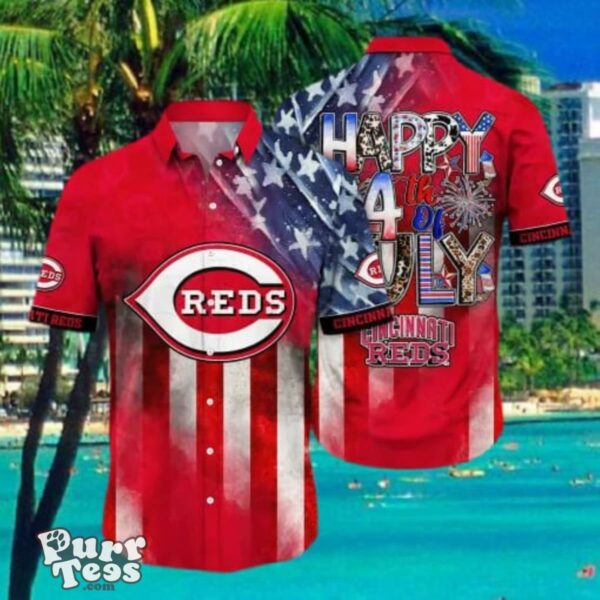 Cincinnati Reds MLB Hawaii Shirt Independence Day Style Gifts Product Photo 1