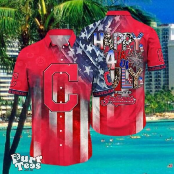 Cleveland Indians MLB Hawaii Shirt Independence Day Style Gifts Product Photo 1
