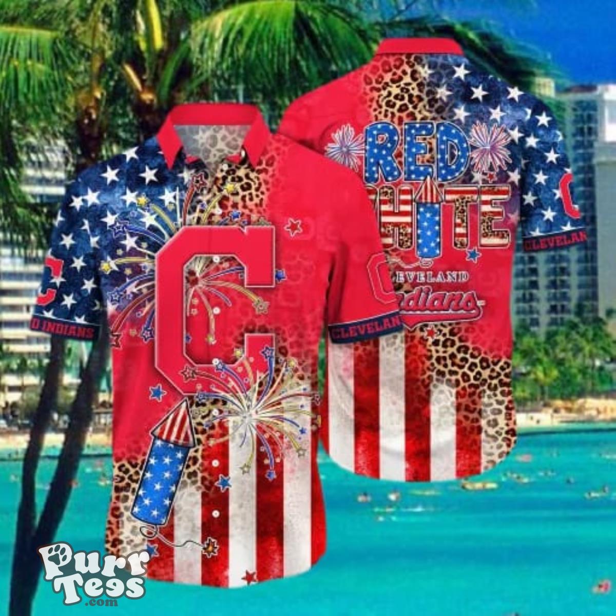 Cleveland Indians MLB Hawaii Shirt Independence Day Summer Shirts Style Gifts Product Photo 1