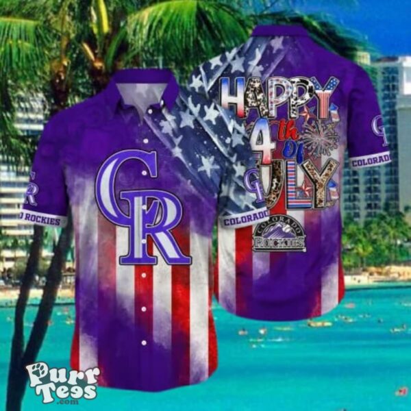 Colorado Rockies MLB Hawaii Shirt Independence Day Style Gifts Product Photo 1