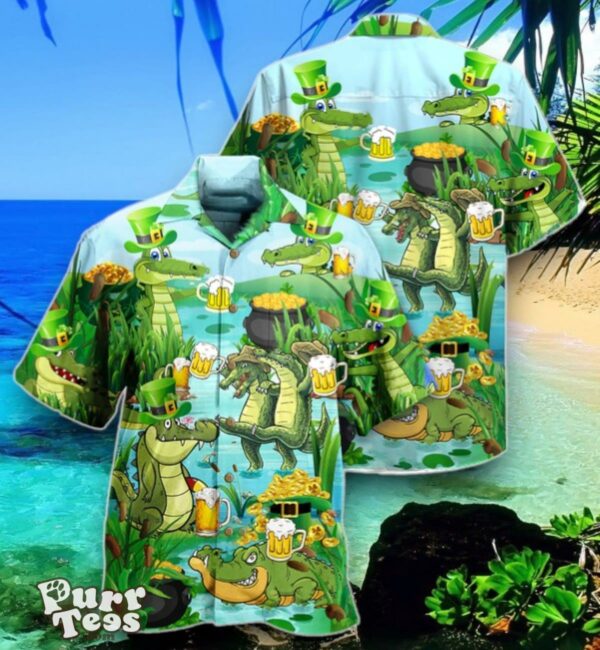 Crocodile Loves Beer Everyday Limited Edition Hawaiian Shirt Best Gift Product Photo 1