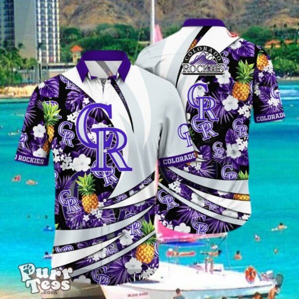 Custom Name Colorado Rockies MLB Hawaiian Shirt Style Gift Product Photo 1