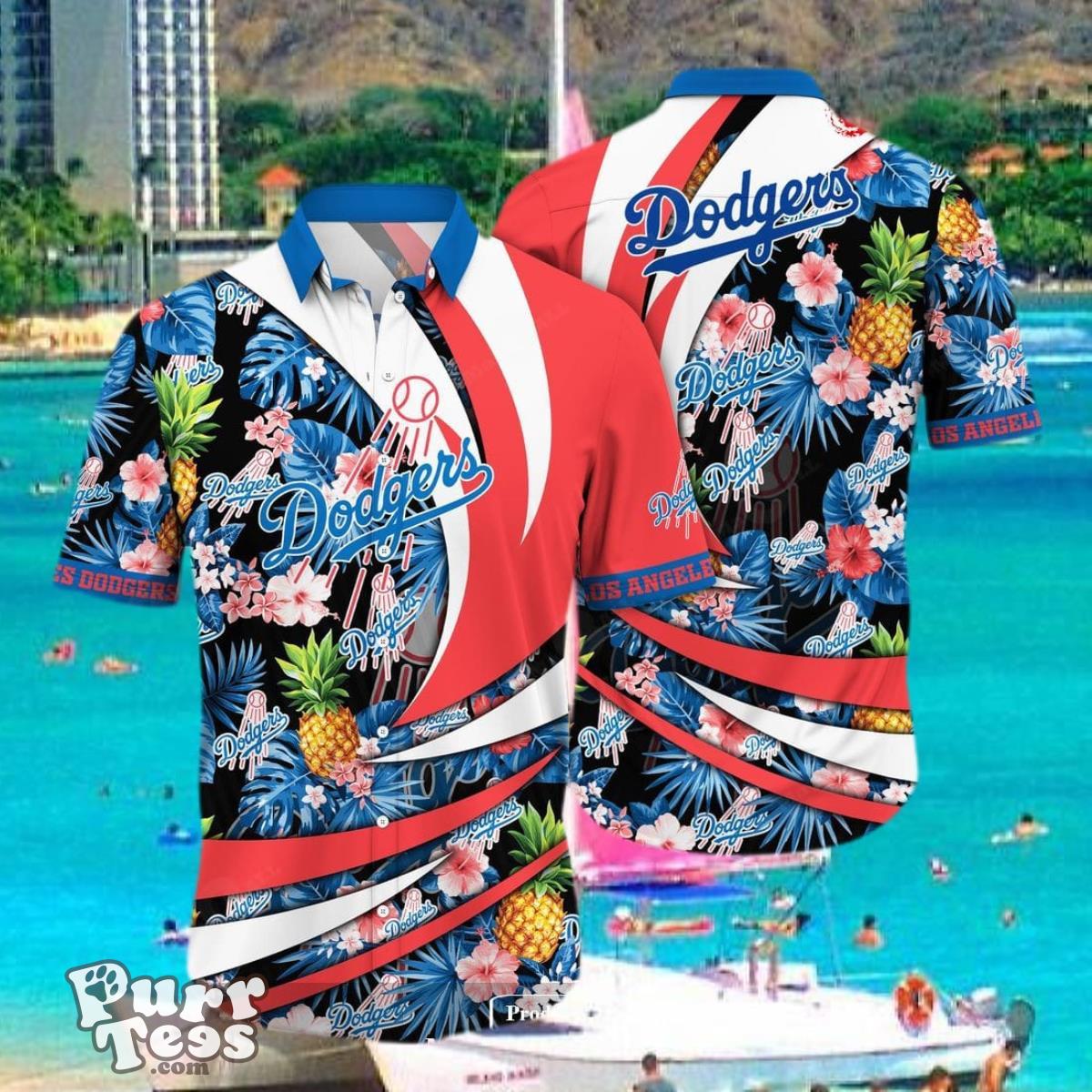 Custom Name Los Angeles Dodgers MLB Hawaiian Shirt Style Gift Product Photo 1