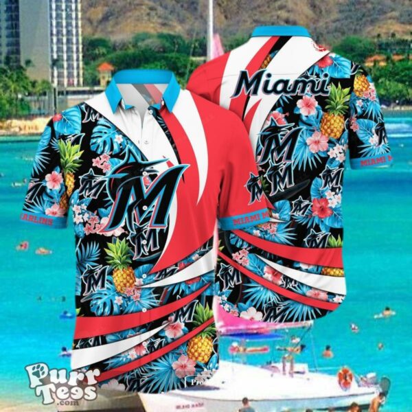 Custom Name Miami Marlins MLB Hawaiian Shirt Style Gift Product Photo 1