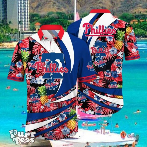 Custom Name Philadelphia Phillies MLB Hawaiian Shirt Style Gift Product Photo 1