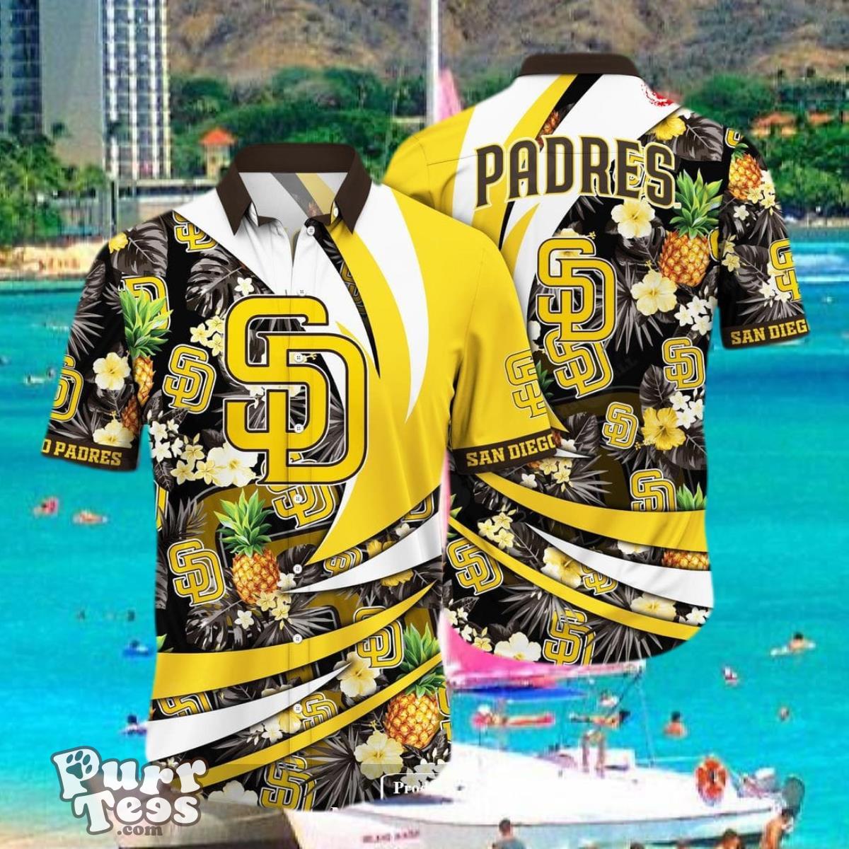 Custom Name San Diego Padres MLB Hawaiian Shirt Style Gift Product Photo 1