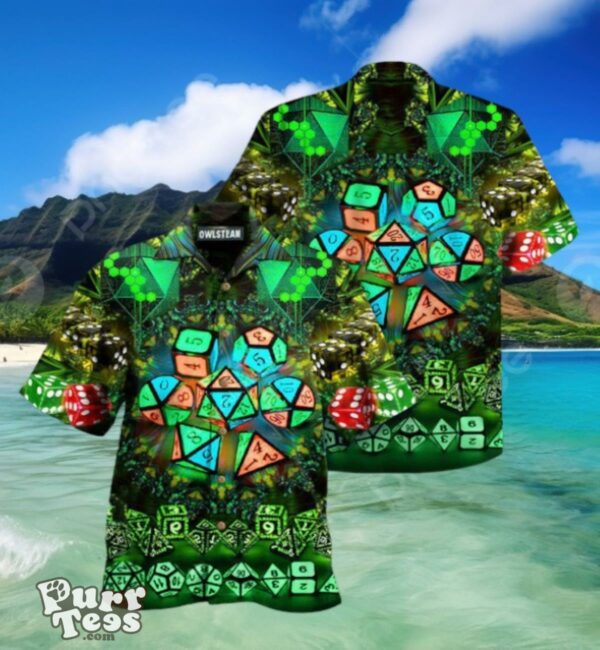 D20 Glowing Kaleidoscope Dice Edition Hawaiian Shirt Best Gift For Men And Women Product Photo 1