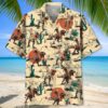 Dinosaur Desert Hawaiian Shirt - Hawaiian Shirt - Full
