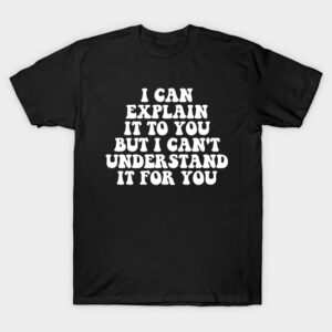 I Can Explain it To You But I Cant Understand it For You Funny T-Shirt - T-Shirt - Black