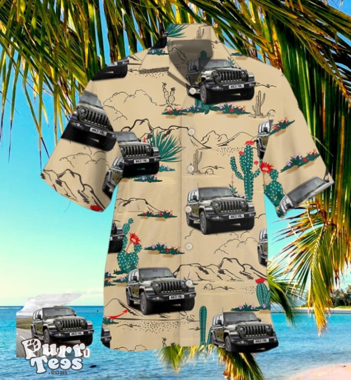 Jeep Desert Custom Photo Hawaiian Shirt Unique Gift Product Photo 1