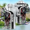 NFL Las Vegas Raiders Hawaiian Shirt Graphic Tropical Pattern Skull Punisher 3D Printed Best Gift Product Photo 1
