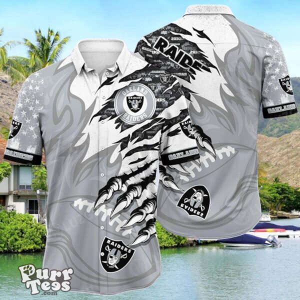 NFL Las Vegas Raiders Hawaiian Shirt Style Vintage Summer Beach Shirt Best Gift For Fans Product Photo 1