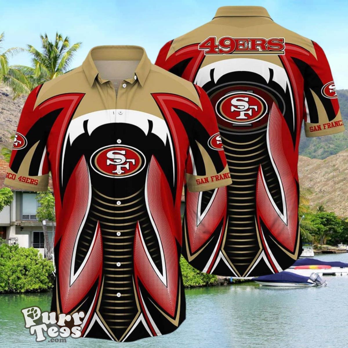 NFL San Francisco 49ers Hawaiian Shirt Summer Short Sleeve Button Down Shirt Gift For Best Fans Product Photo 1