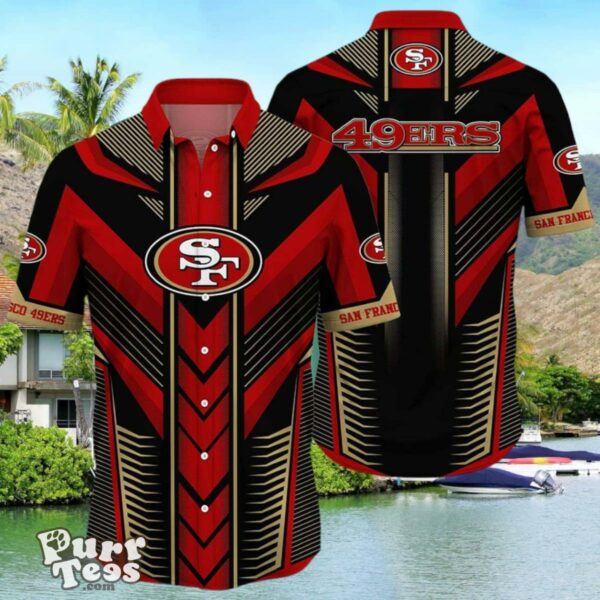 NFL San Francisco 49ers Hawaiian Shirt Summer Short Sleeve Button Down Shirt Gift For Big Fans Product Photo 1