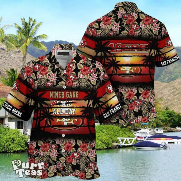 NFL San Francisco 49ers Summer Hawaiian Shirt Floral Pattern Graphic For Sports Best Gift Product Photo 1