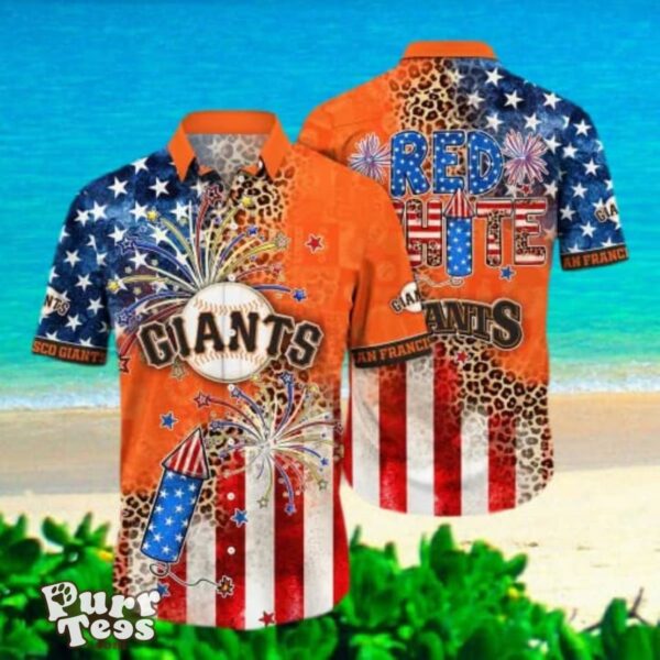 San Francisco Giants MLB Hawaii Shirt Independence Day, Summer Shirts Best Gift For Men Women Product Photo 1