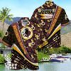 Washington Redskins NFL Football With Tropical Flower Pattern Hawaiian Unique Gift For Fans Product Photo 1