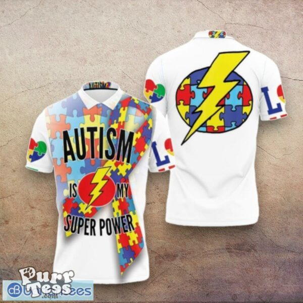 Autism Is My Super Power Autism Support Polo Shirts Style Gift For Men And Women Product Photo 1