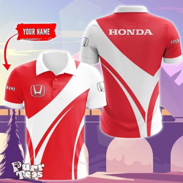 Honda Custom Name Polo Shirt Style Gift Product Photo 1