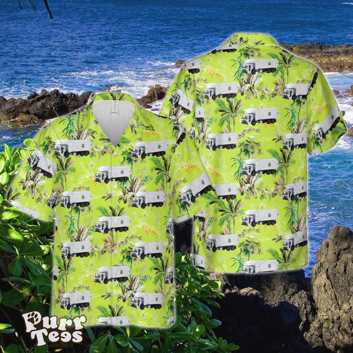 Mack Refuse Truck New York City Department Of Sanitation Hawaiian Shirt Best Gift Product Photo 1