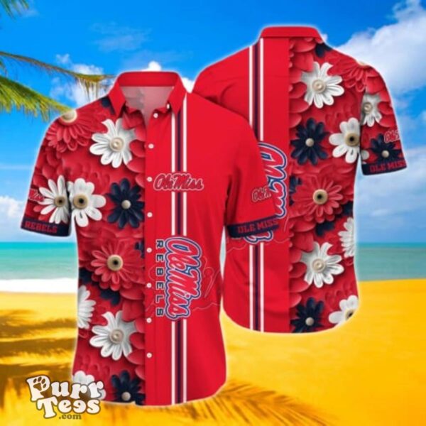 Ole Miss Rebels NCAA Flower Hawaii Shirt Unique Gift For Men And Women Product Photo 1