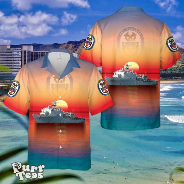 US Navy USS Ashland Hawaiian Shirt Unique Gift For Men And Women Product Photo 1