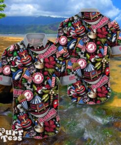 Alabama Crimson Tide Flower Hawaii Shirt Special Gift Product Photo 1