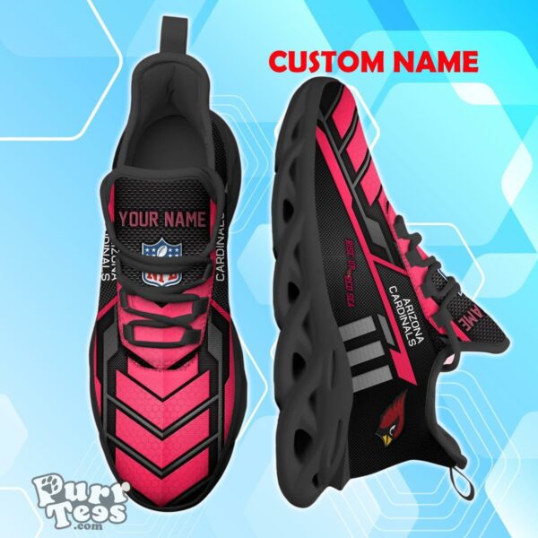 Arizona Cardinals NFL Custom Name Max Soul Shoes Sneakers For Fans Product Photo 2