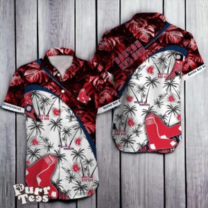 Boston Red Sox MLB Tropical Pattern Hawaiian Shirt Best Gift For Fans Product Photo 1