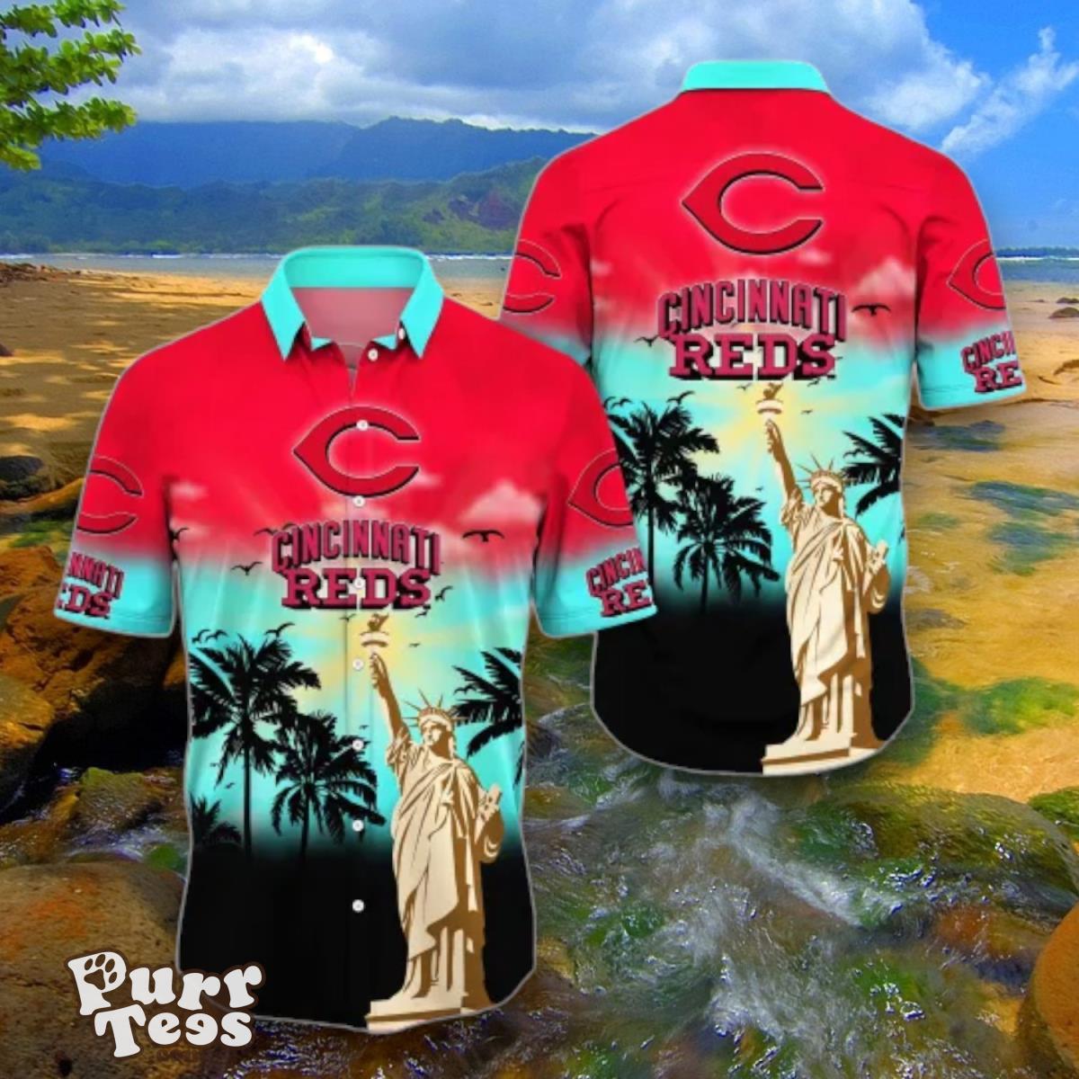 Cincinnati Reds MLB Flower Hawaii Shirt Special Gift Summer Football Shirts Product Photo 1