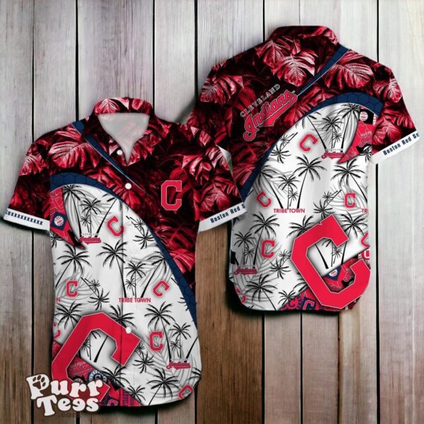 Cleveland Indians MLB Tropical Pattern Hawaiian Shirt Best Gift For Fans Product Photo 1