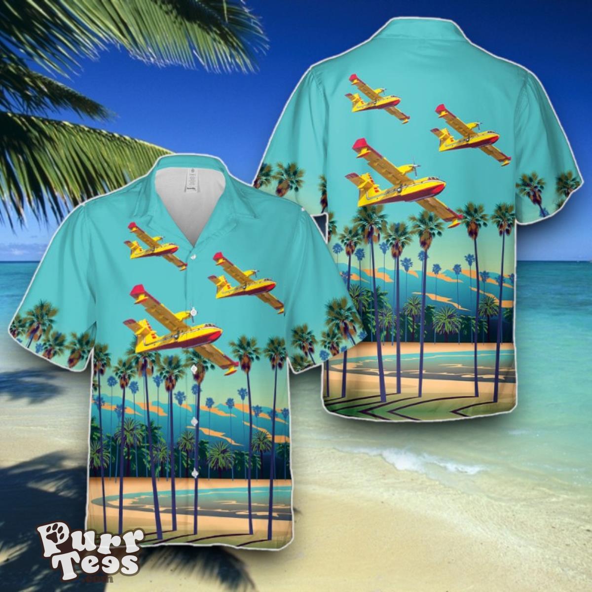 Croatian Air Force Super Scooper Firefighting Aircraft Hawaiian Shirt Best Gift Product Photo 1