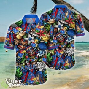 Kansas Jayhawks Flower Hawaii Shirt Unique Gift For Men Women Product Photo 1