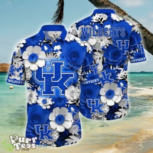 Kentucky Wildcats Flower Hawaii Shirt For Men And Women Product Photo 1