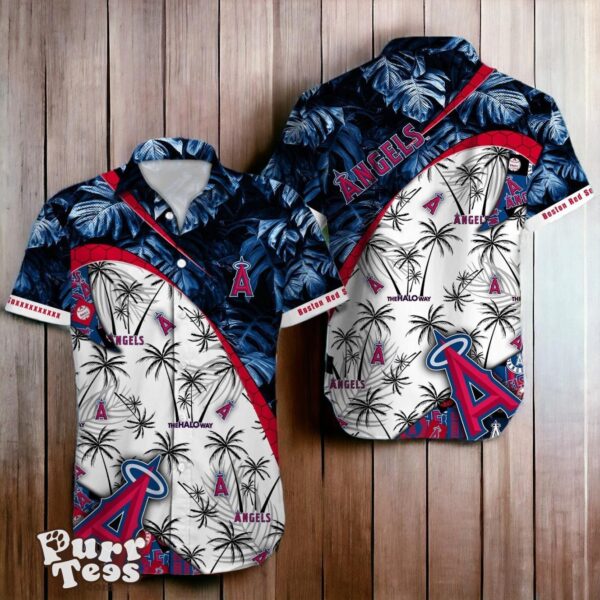 Los Angeles Angels MLB Tropical Pattern Hawaiian Shirt Best Gift For Fans Product Photo 1