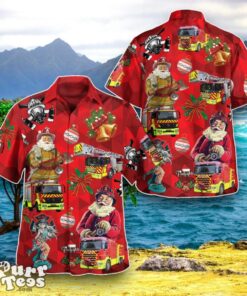 Luxembourg Fire Department Fleet Christmas Hawaiian Shirt Best Gift For Men And Women Product Photo 1