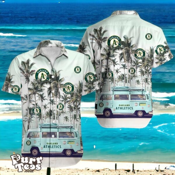 Oakland Athletics MLB Tropical Hawaiian Shirt Best Gift For Fans Product Photo 1