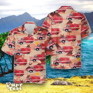 Ohio, Columbus Fire Paramedic Truck-Based Ambulance Hawaiian Shirt Best Gift For Men And Women Product Photo 1