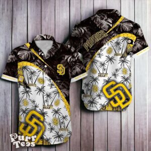 San Diego Padres MLB Tropical Pattern Hawaiian Shirt Best Gift For Fans Product Photo 1