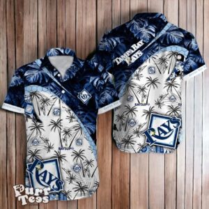 Tampa Bay Rays MLB Tropical Pattern Hawaiian Shirt Best Gift For Fans Product Photo 1