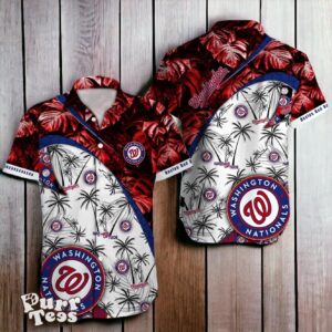 Washington Nationals MLB Tropical Pattern Hawaiian Shirt Best Gift For Fans Product Photo 1