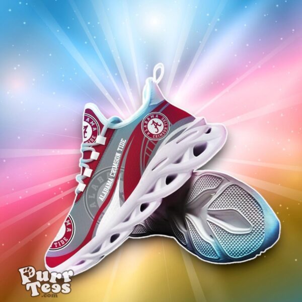 Alabama Crimson Tide Max Soul Sneakers Pulse Shoes For Fan Product Photo 1