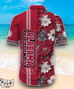 Alabama Crimson Tide NCAA1 Flower Hawaiian Shirt Best Design For Fans Product Photo 3