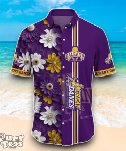Albany Great Danes NCAA3 Flower Hawaiian Shirt Best Design For Fans Product Photo 2
