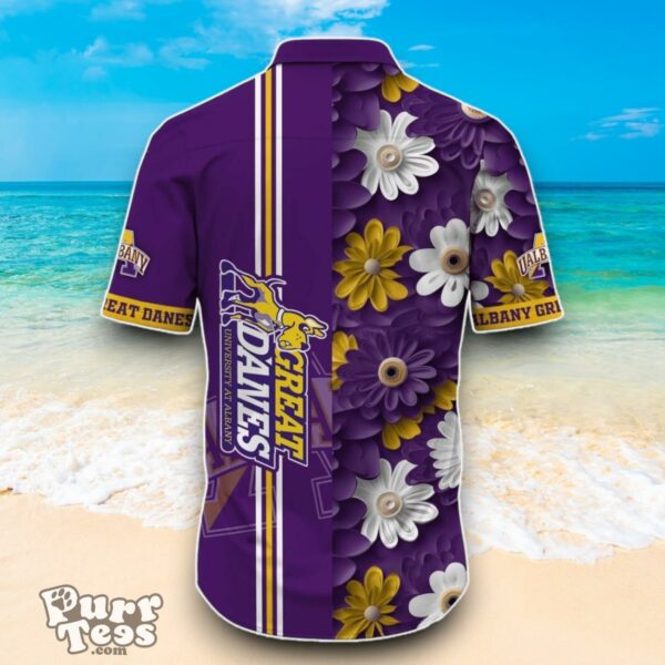 Albany Great Danes NCAA3 Flower Hawaiian Shirt Best Design For Fans Product Photo 3