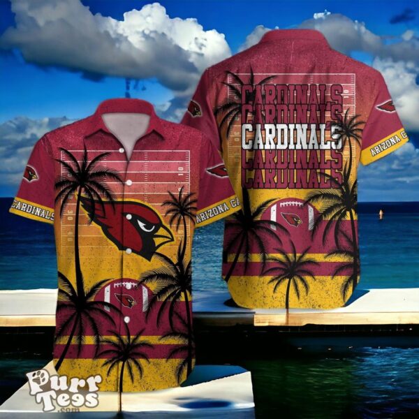 Arizona Cardinals Hawaiian Shirt Palm Tree Vintage For Men Women Product Photo 1