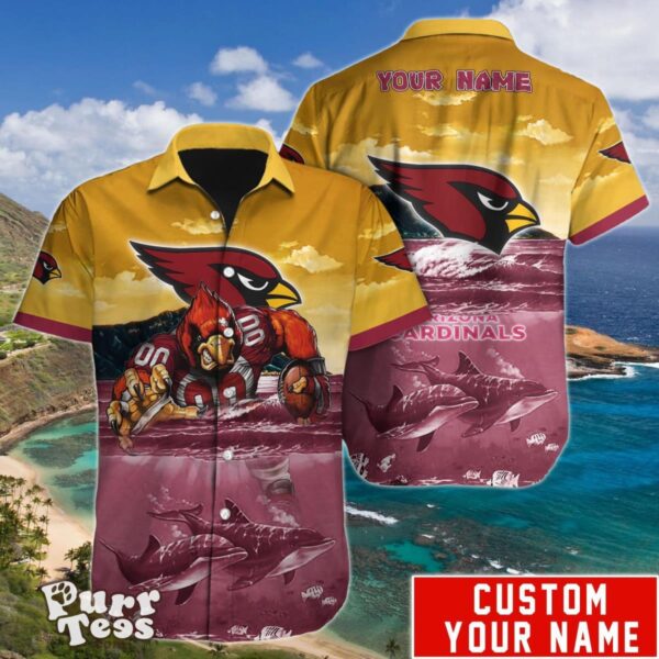 Arizona Cardinals NFL Hawaiian Shirt Custom Name Unique Gift For Men Women Product Photo 1
