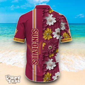 Arizona State Sun Devils NCAA2 Flower Hawaiian Shirt Best Design For Fans Product Photo 3